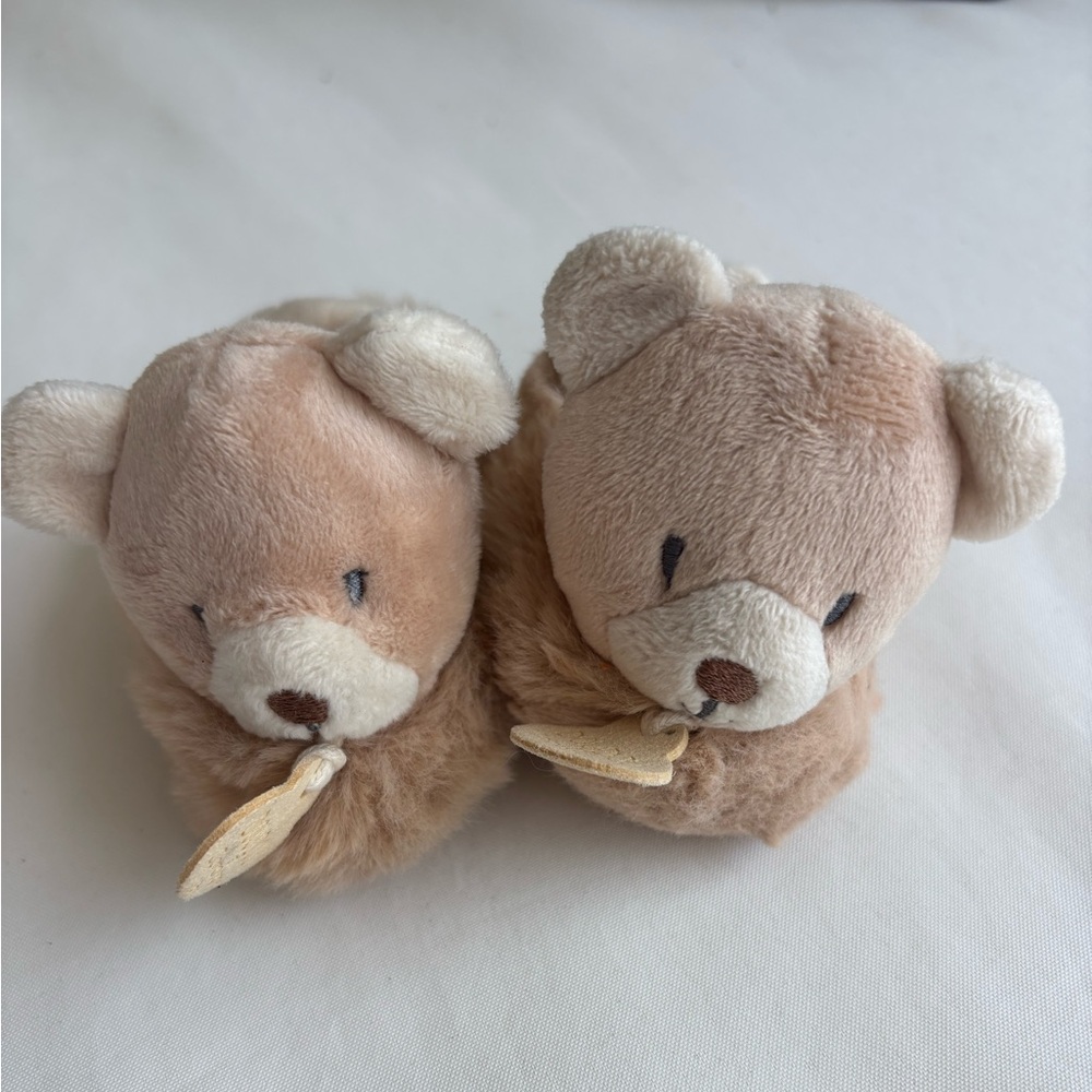 Doudou Et Compagnie bear baby slippers